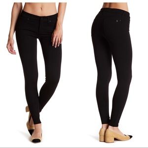 Joe’s Jeans Black size 27 ponte knit. Low rise skinny leg stretch